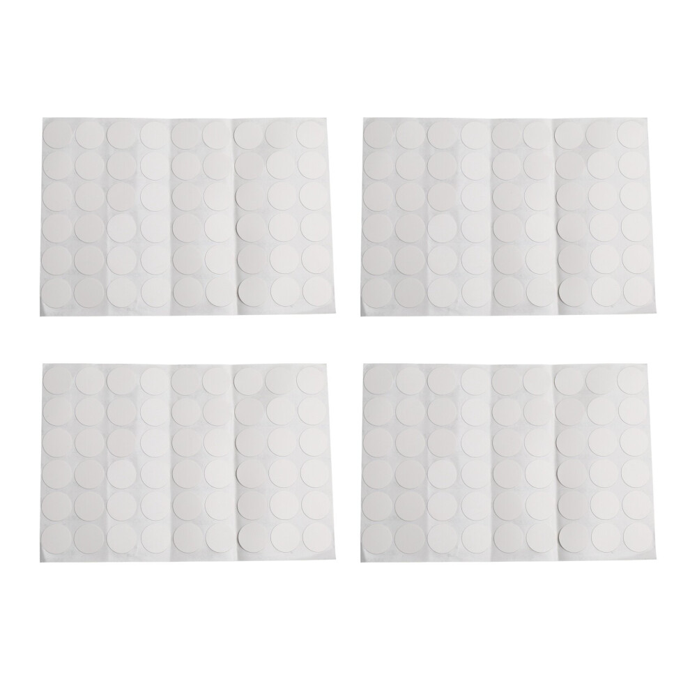 Lot de 4 cache-vis autocollants pour placard de garde-robe 216 en 1 Blanc