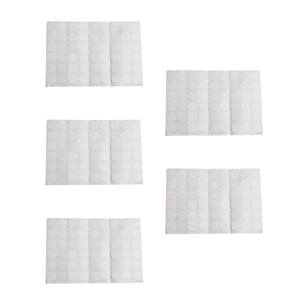 Lot de 5 cache-vis autocollants pour placard de garde-robe 54 en 1 Blanc