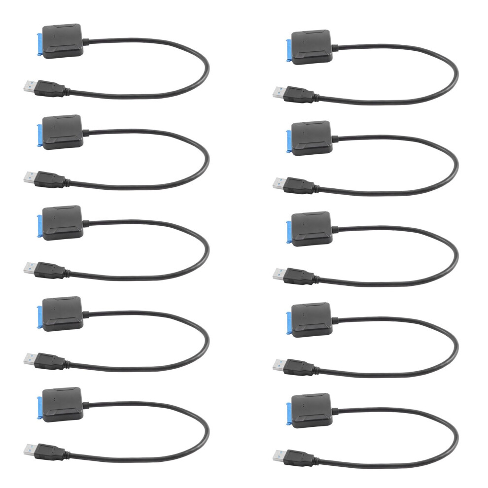 Photos - Cable (video, audio, USB) 10X SATA to USB 3.0 2.5/3.5 HDD SSD Hard Drive Converter Cable Line Adapter