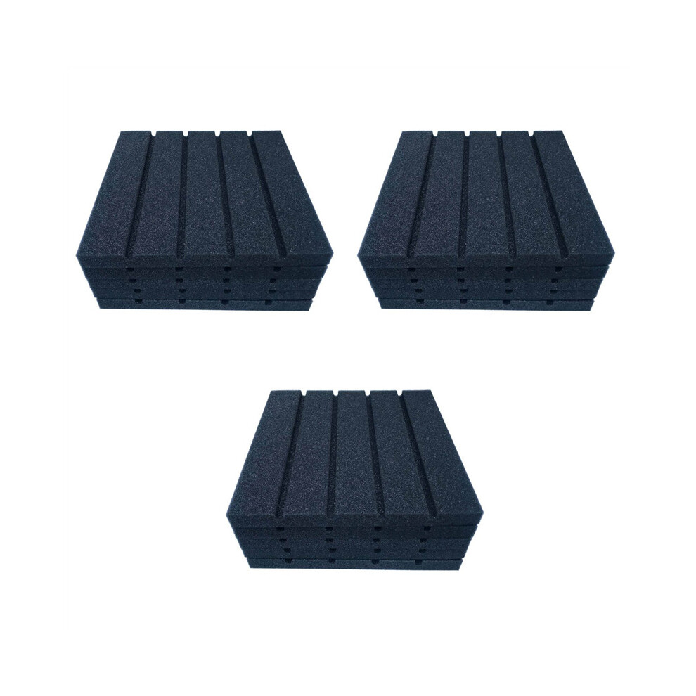 18Pcs Recording Studio Soundproofing Acoustic Panels Foam Thick Sponge Light Weight Absorption Acoustic 4762365715598