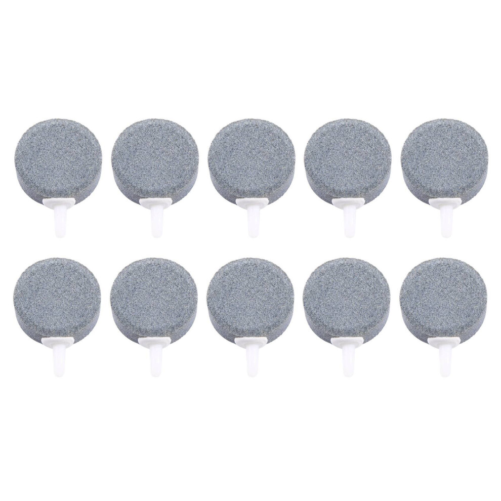 10Pcs 4cm Air Bubble Stone Aerator Aquarium Fish Tank Pump Oxygen Plate