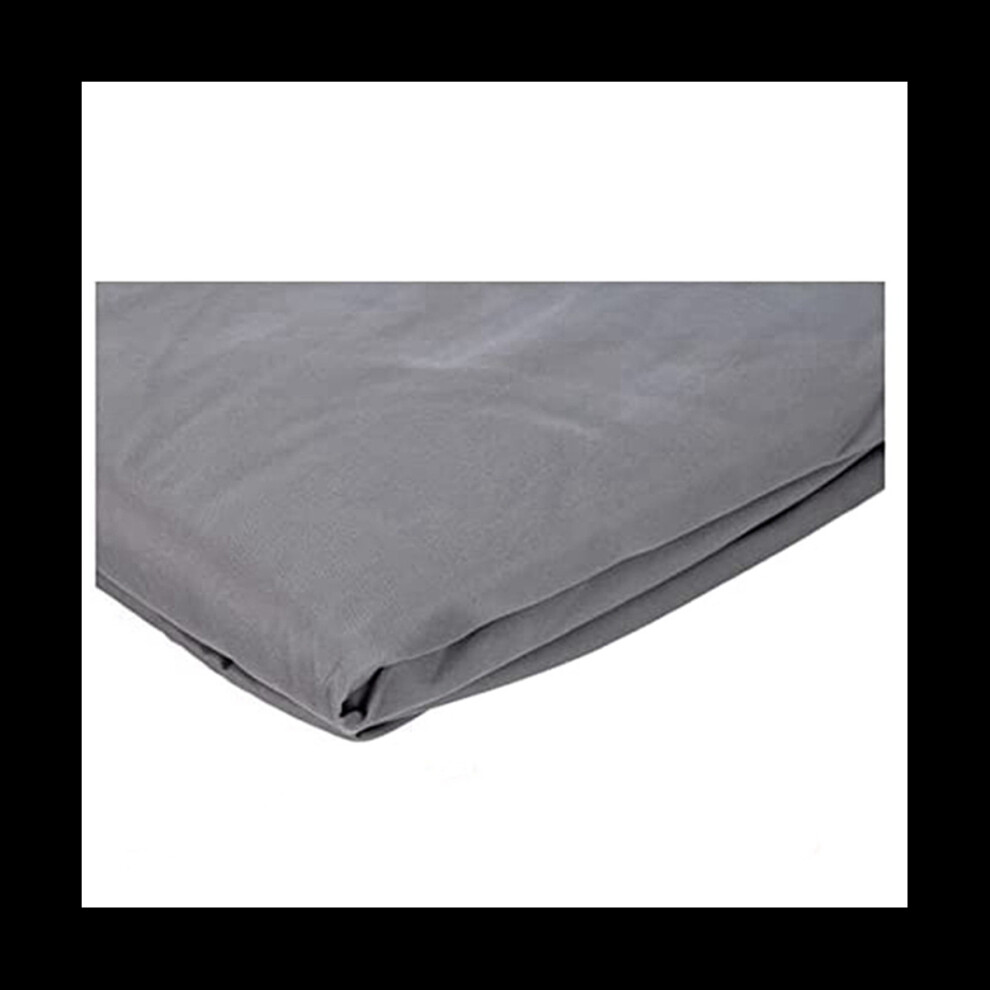 Drap-housse en microfibre, gris foncé, 180 x 200 x 30 cm