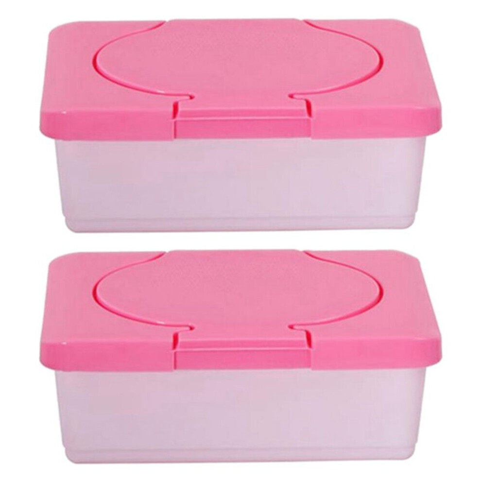 2X Dry & Wet Tissue Paper Case Care Baby Wipes Napkin Storage Box Holder Container Tlily