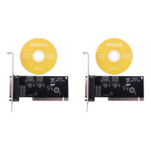 2X Pci Expansion Card Adapter 25Pin Parallel Pci to Parallel Db25 Printer Port Controller Card