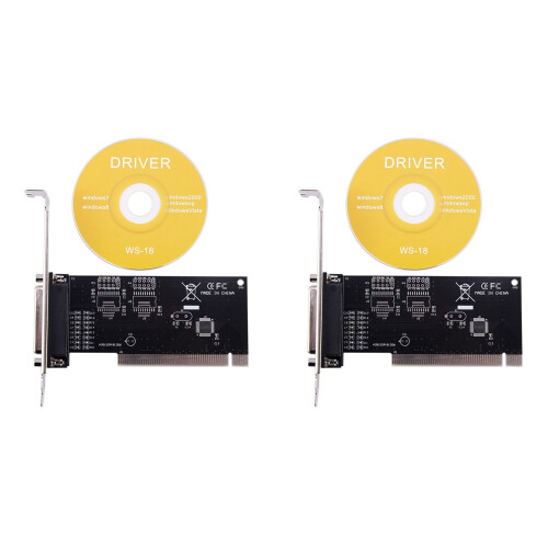 2X Pci Expansion Card Adapter 25Pin Parallel Pci to Parallel Db25 Printer Port Controller Card
