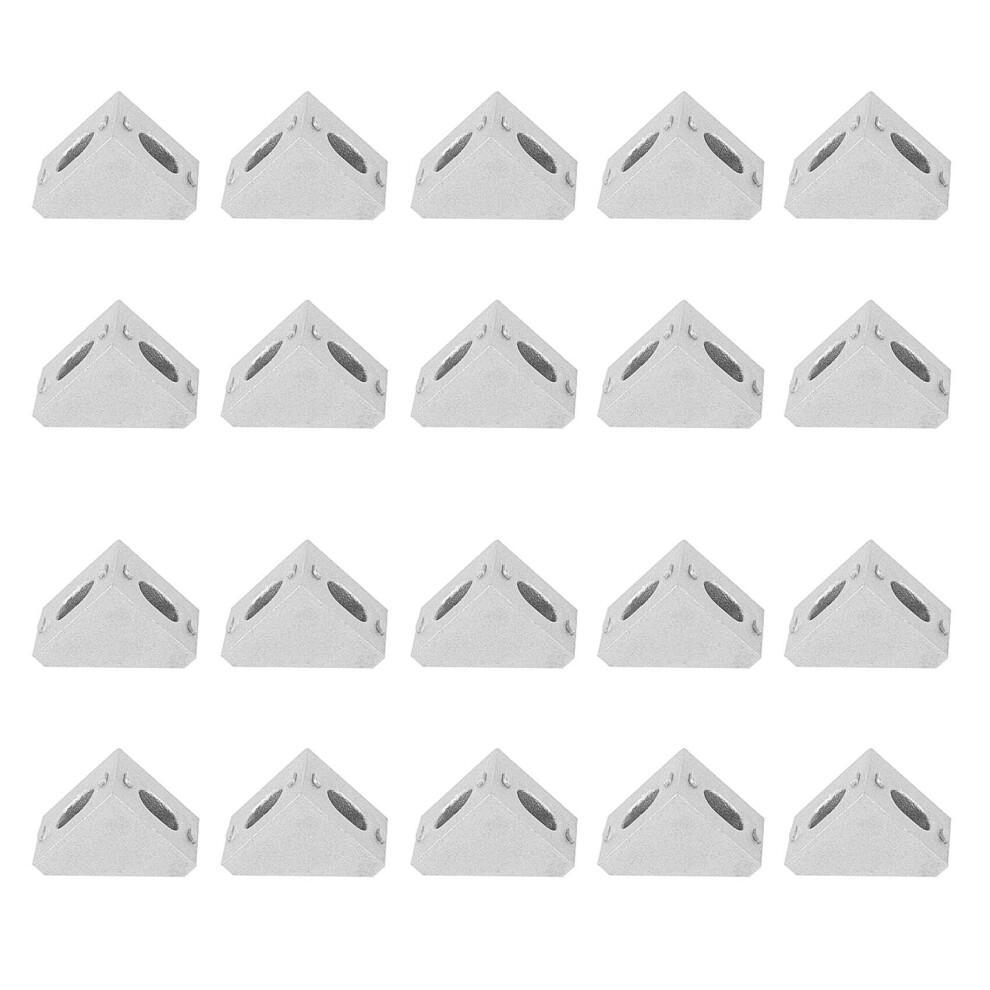 20 Pcs Aluminum Corner Bracket, L Shape Right Angle Joint Bracket Fastener Home Hardware For 20Mm Aluminum Extrusion 4762365715147