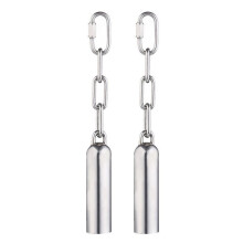 Lot de 2 cloches en acier inoxydable pour oiseaux, jouets robustes pour cage à oiseaux pour perroquets, aras africains, mini aras, petits cacatoès