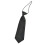 2X Solid Black Polyester Elastic Slim Necktie Neck Tie for Child 2