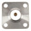 2X N Type Female RF Coax Connector 4-Hole Panel Mount with Solder Cup,Silver 2
