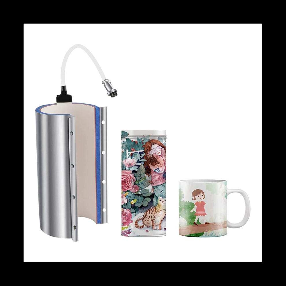 30Oz 110V,Glass Mug Sublimation Heating Transfer Machine for K-Type Thermocouple, for 11Oz 15Oz 20Oz 30Oz ,Female Plug