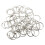 150 Pcs Staple Book Binder 30mm Outer Diameter Loose Leaf Ring Keychain 3