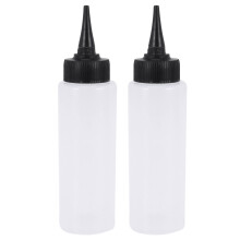 Lot de 2 flacons applicateurs de mesure de couleur de cheveux de salon de 150 ml, outil de coiffure