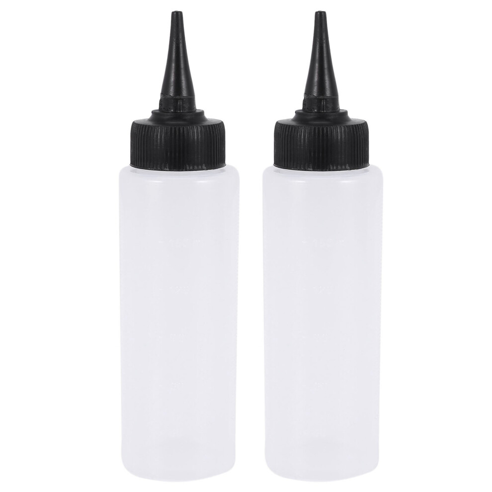 Tlily 2X 150Ml Salon Hair Color Measuring Applicator Bottle Scale Hairdressing Tool