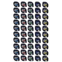50 pièces 91201 12 mm compatibles pour ruban Letratag ruban d'étiquettes en plastique ruban auto-adhésif ruban de couleurs mélangées pour