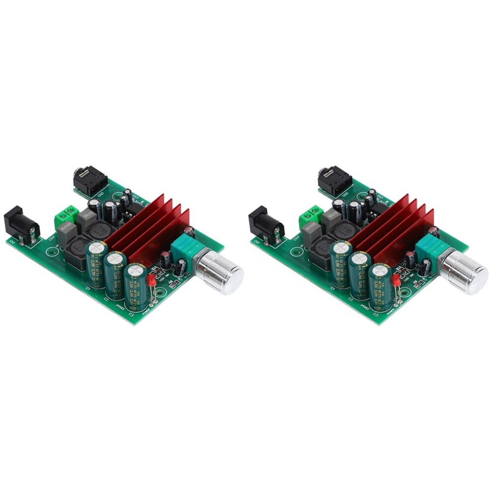 2X Tpa3116d2 Subwoofer Digital Power Amplifier Board Tpa3116 Amplifiers 100W Audio Module Ne5532 Op Amp 8-25V Green 4762365746271