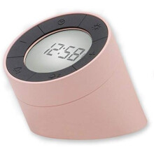 Acctim Jowie Pink Alarm Clock with Light & Dual Alarms