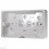Crabtree 9048 Pattress Box - 2 Gang (Twin) 29mm Deep 1