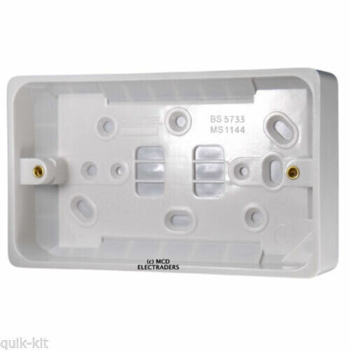 Crabtree 9048 Pattress Box - 2 Gang (Twin) 29mm Deep
