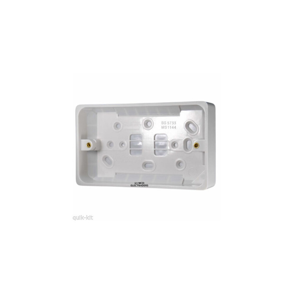 Crabtree 9048 Pattress Box - 2 Gang (Twin) 29Mm Deep 5017399014520