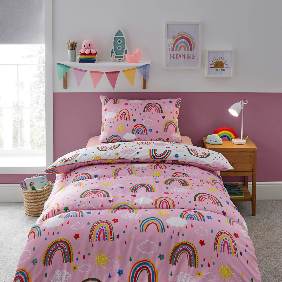 Silentnight Healthy Growth Coverless Duvet Rainbow Print - 9 Tog - Single