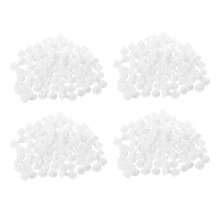 400 Pcs Decor 5 mm White Plastic Hole Drilling Cover