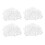 400 Pcs Decor 5 mm White Plastic Hole Drilling Cover 1