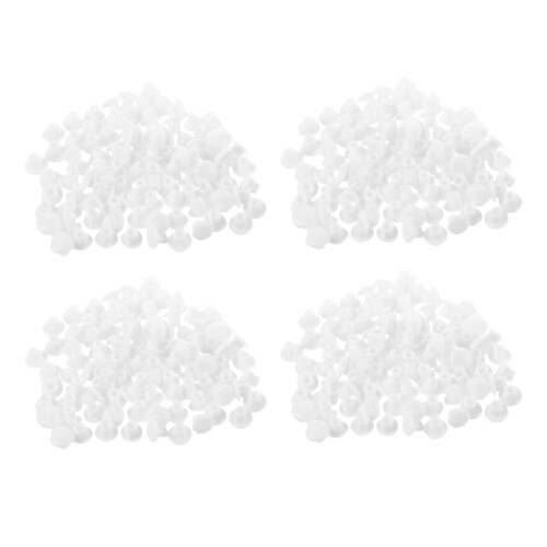 400 Pcs Decor 5 mm White Plastic Hole Drilling Cover