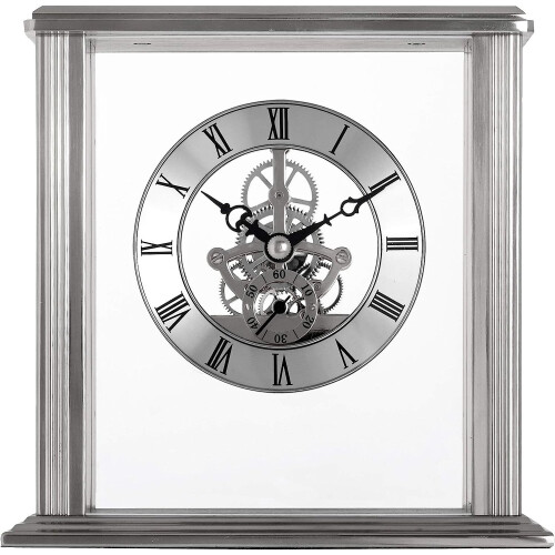 Acctim Acctim Vermont Skeleton Silver Mantel Clock 36707