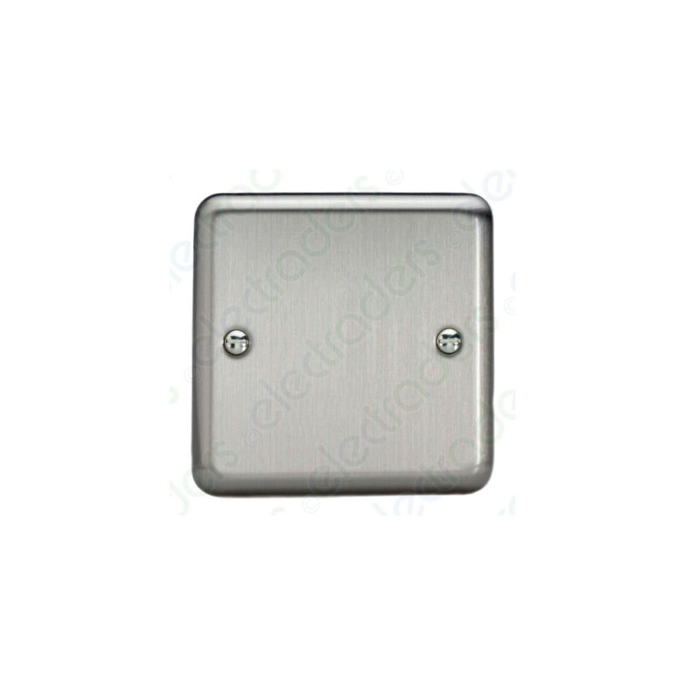 Varilight Xssb Blank Plate 1 Gang Matt Chrome 5021575830866