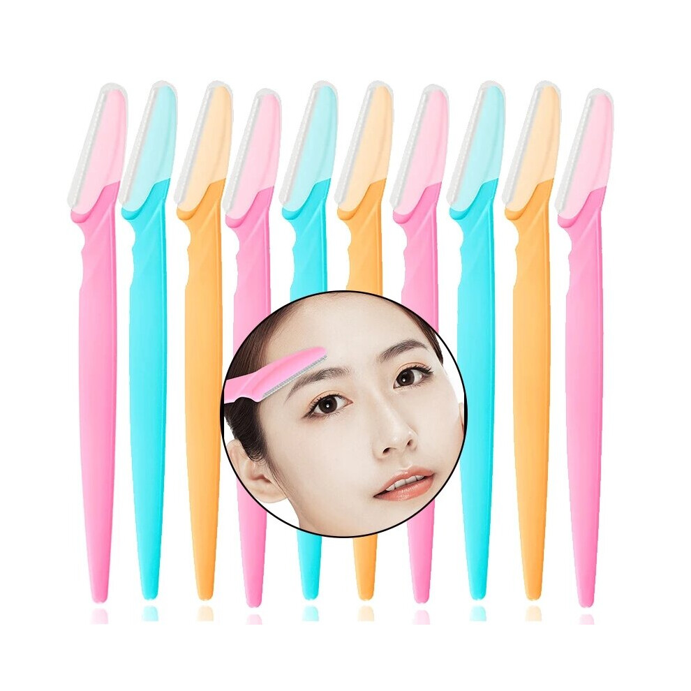 Olymdo 20Pcs Women Eyebrow Razor Trimmer Blade Shaper Shaver Face Lip Hair Remover Set