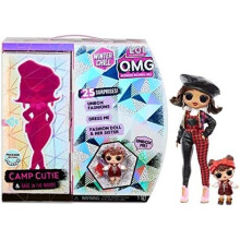 L.O.L. Surprise! O.M.G. Winter Chill Camp Cutie Fashion Doll & Babe in The Woods Doll with 25 Surprises