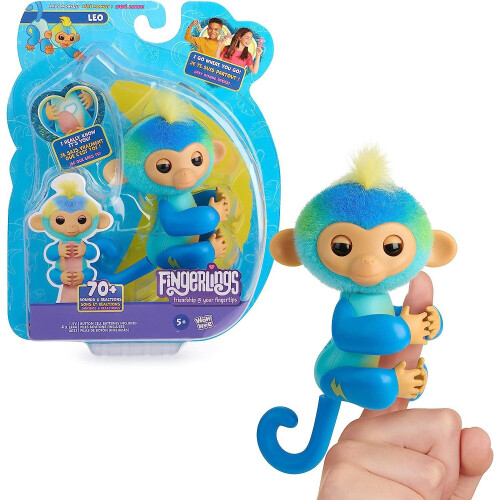 Fingerlings Interactive Baby Monkey BLUE LEO }165g 3115 RK2S2 C8TR on OnBuy