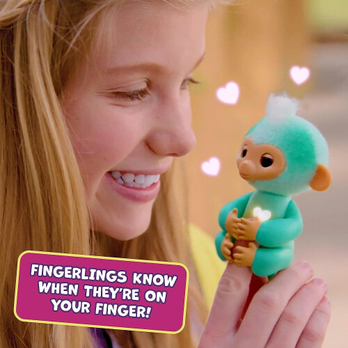 NEW Fingerlings  Interactive Baby Monkey PINK HARMONY 1