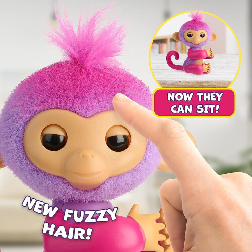 Fingerlings Interactive Baby Monkey PURPLE CHARLI With Sound 2
