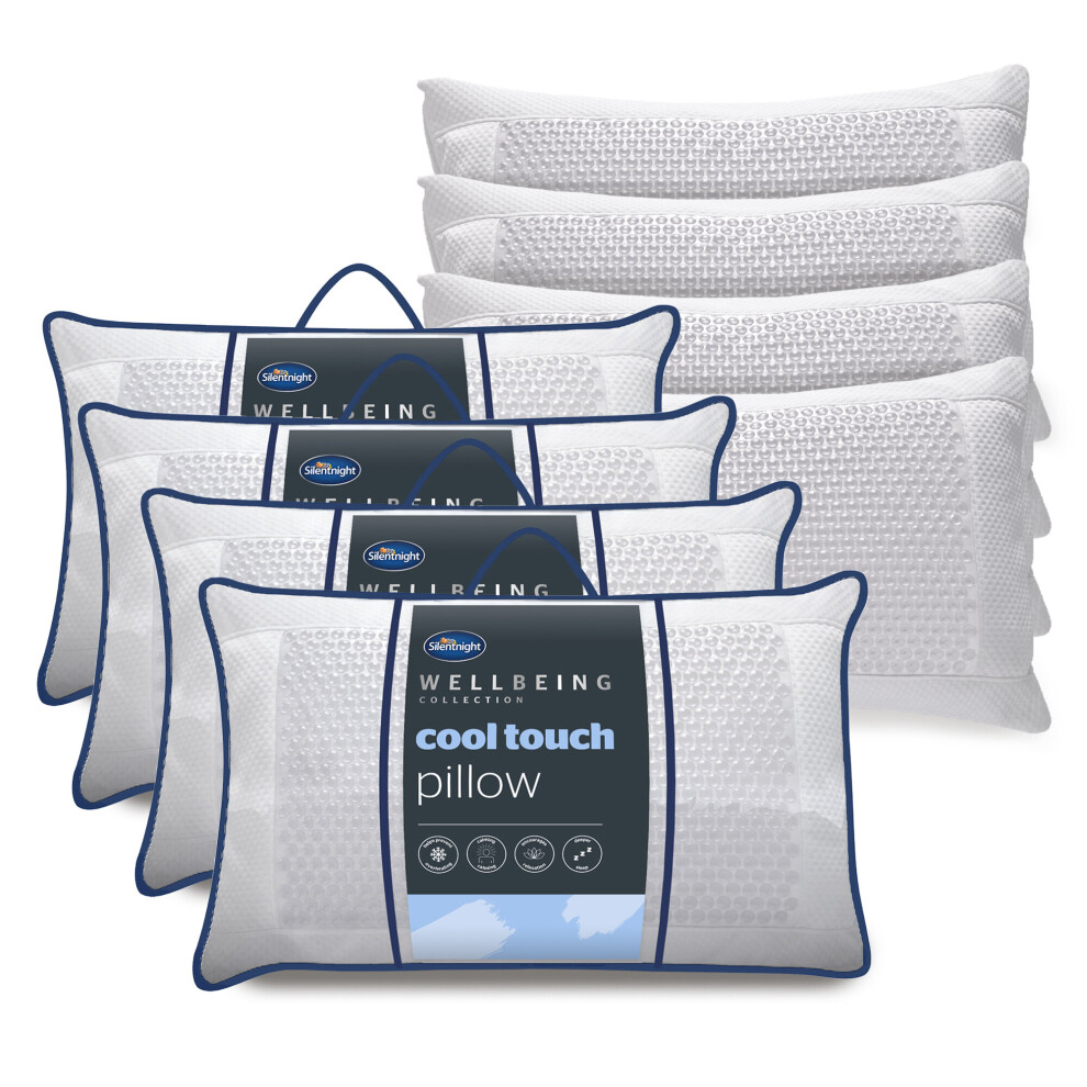 Silentnight Wellbeing Cool Touch Pillows 4 Pack Cooling Gel Relief