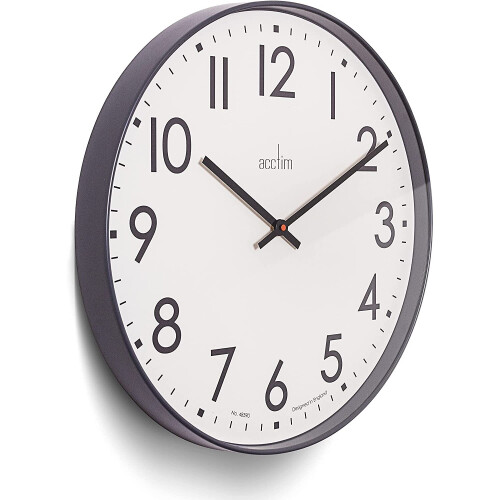 Acctim Acctim Ashridge Dark Grey Quartz Wall Clock 2