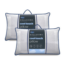 Silentnight Wellbeing Cool Touch Pillows 2 Pack with Cooling Gel Relief - Pressure-Activated, Heat-Absorbing, 990141001