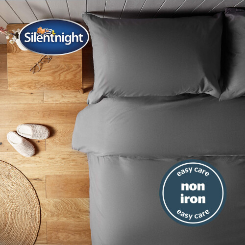 Silentnight (King) Silentnight Supersoft Charcoal Duvet Set 2
