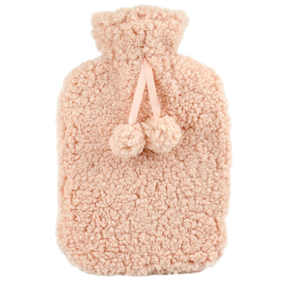 Slumberzzz Pink Teddy Fleece 2L Hot Water Bottle