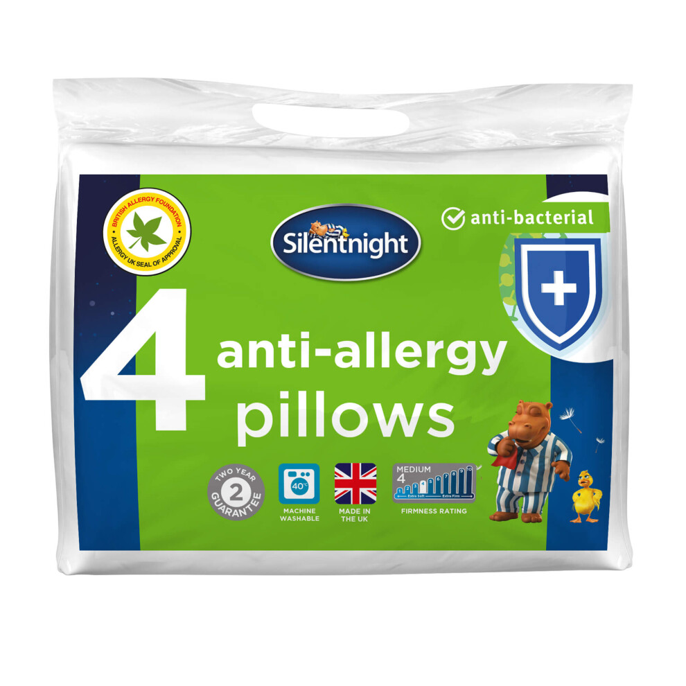 Silentnight Anti Allergy Pillow - 4 Pack