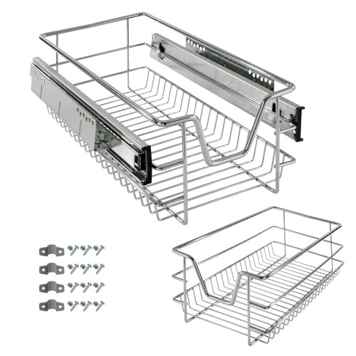 AREBOS AREBOS Sliding drawer for kitchen cabinets and fitted cupboards - additional storage - 30cm