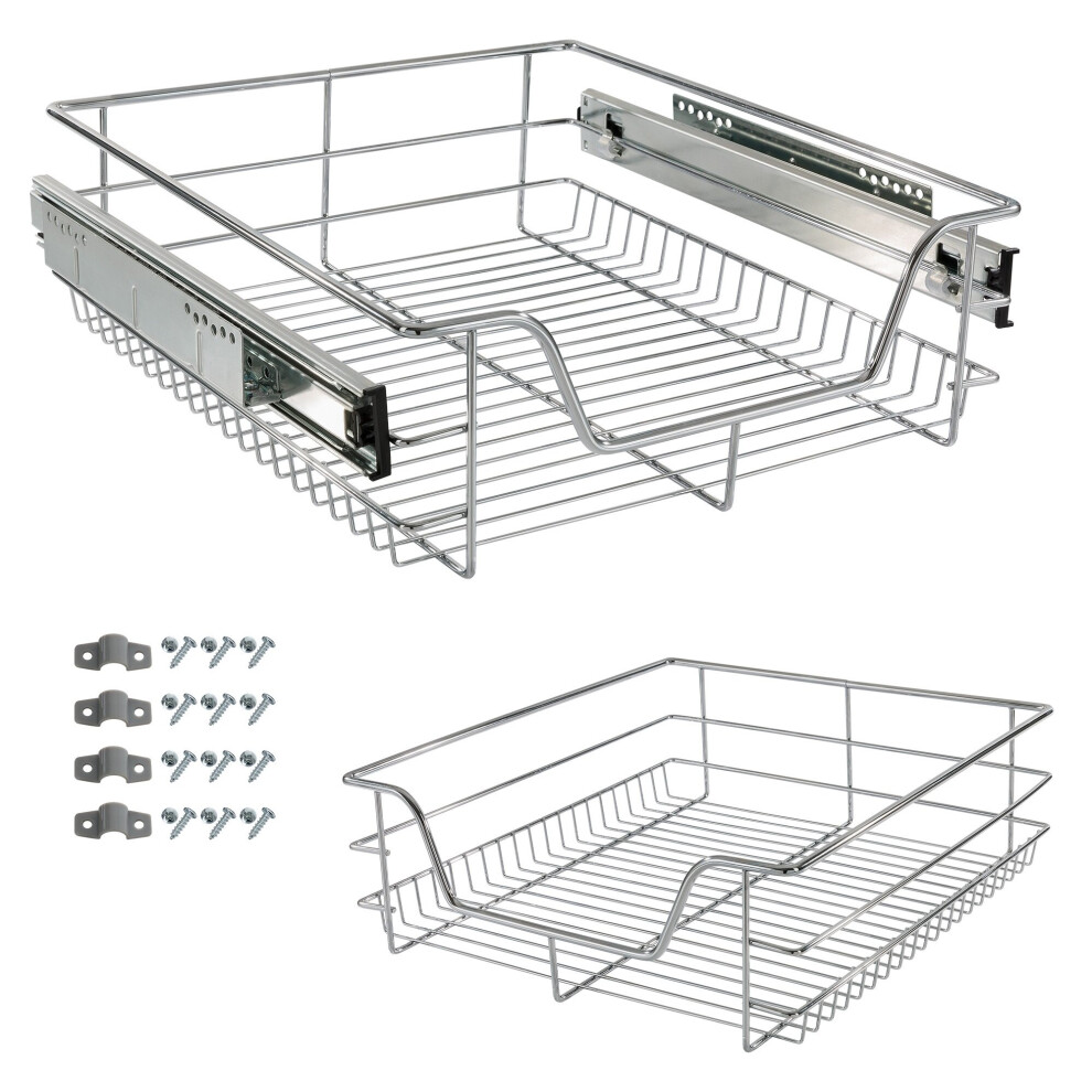 AREBOS Sliding drawer for kitchen cabinets and fitted cupboards - additional storage - 50cm