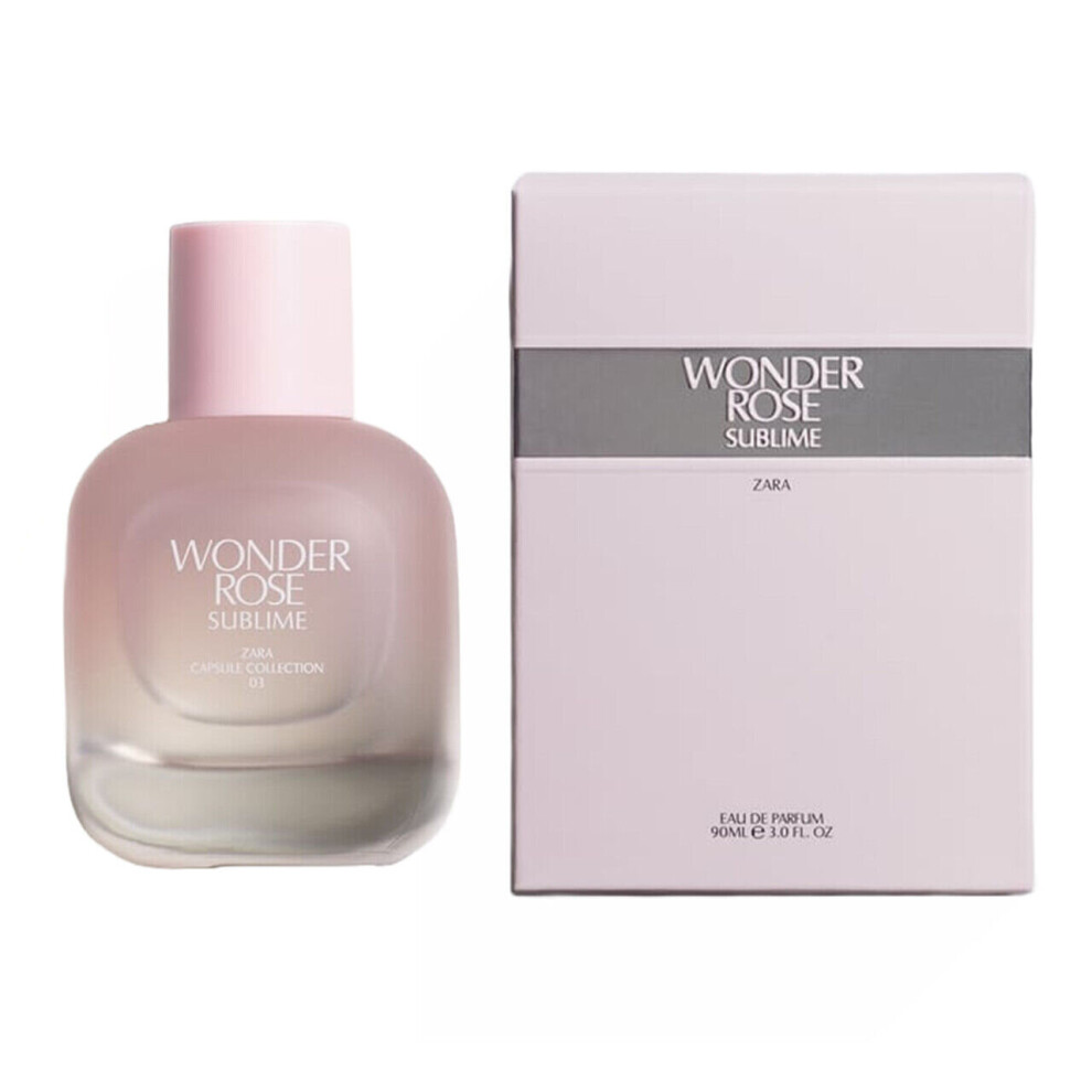 ZARA Wonder Rose Sublime Fragrance 3 Oz 90 ml Women EDP Parfum