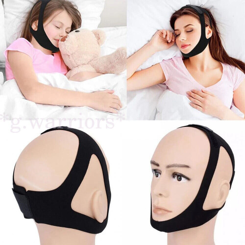 Σταματήστε το ροχαλητό Chin Strap Anti Snore Sleep Apnea Belt Συσκευή Συσκευές για το σαγόνι 2