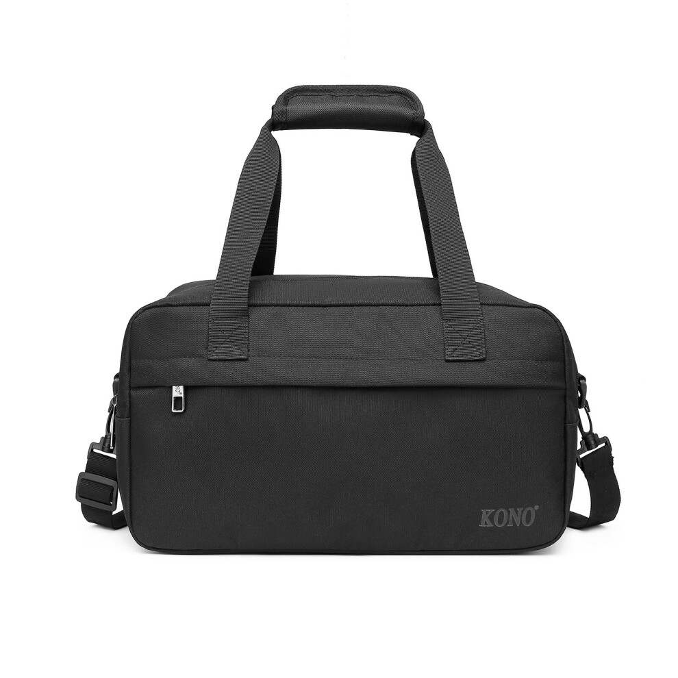 (Black) KONO Lightweight Multipurpose Sports Travel Bag 