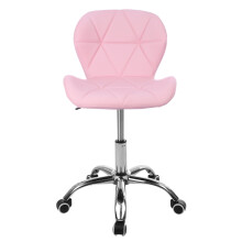 ELFORDSON Gaming Office Chair 12 RGB LED Massage Computer Seat Footrest Pink