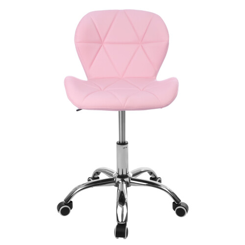 (Pink) Home Office Chair Computer Desk Swivel Adjustable