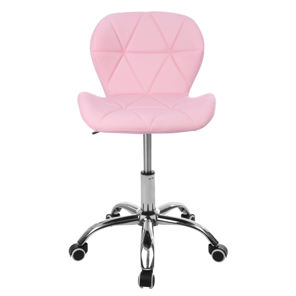 (Pink) Home Office Chair Computer Desk Swivel Adjustable