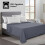 Imperial Rooms (Double (225 x 275 cm), Grey) 100% Egyptian Cotton Flat Sheet Bed Sheets UK 3