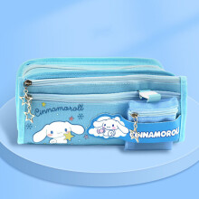 (Cinnamoroll) Kurumi My Melody Cinnamoroll Canvas Pencil Case Multifunctional Coin Purse Kids